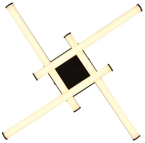 Globo 67342-24 - Plafoniera LED KIRINA LED/24W/230V 3000K nero