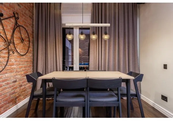 Globo 15534-4H - Lampadario a sospensione con filo PAULO 4xE27/15W/230V