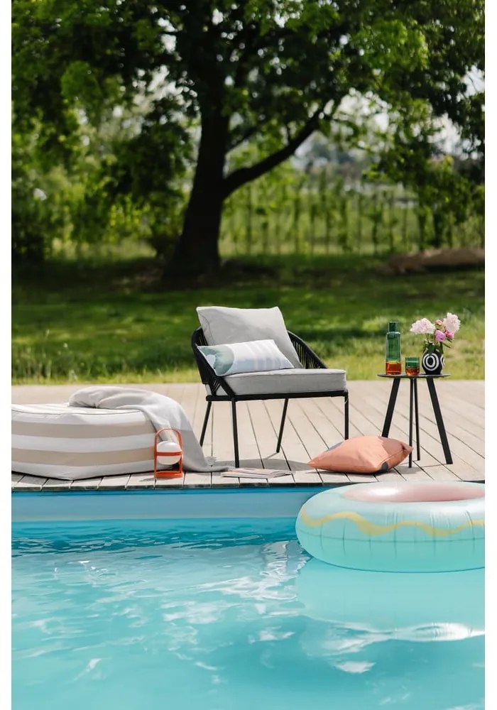 Sedia da giardino nera North - Bonami Selection