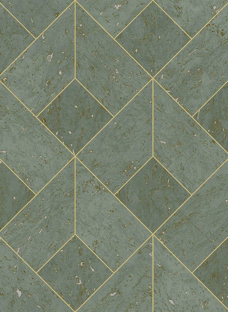 Coordonne Carta da parati Diamond Cork - Lagoon