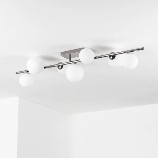 BRILAGI - Lampadario a plafone LED MILLA 7xG9/3W/230V nero cromato/bianco