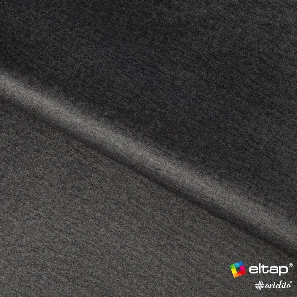 Letto matrimoniale imbottito grigio con contenitore e rete inclusi 160x200 cm Plissa – ELTAP