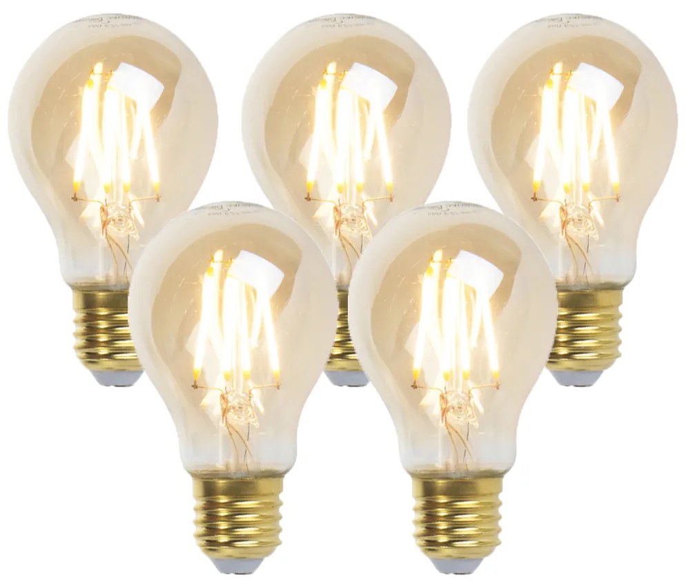 Set di 5 lampadine LED dimmerabili Goldline 5W 380lm 2200K