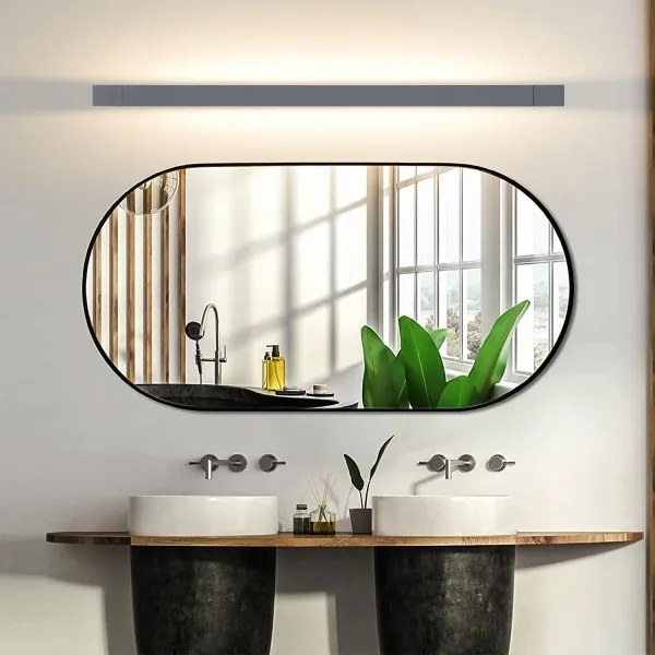 Brilagi - Illuminazione a LED per specchio da bagno AQUA LINE LED/24W/230V 90 cm IP44 antracite