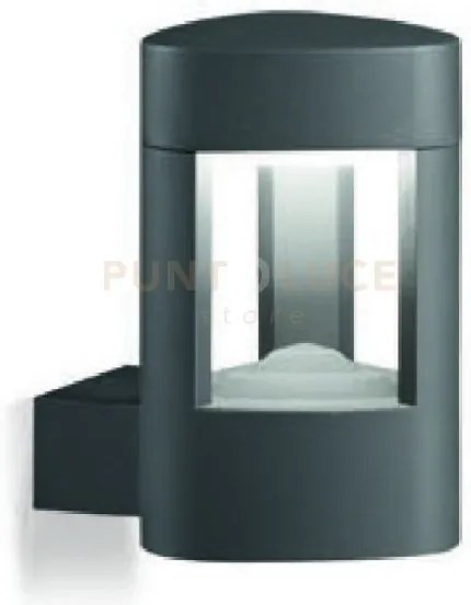 Ges492- applique 1 luce attacco gx53 grigio antracite  h.20cm ip54