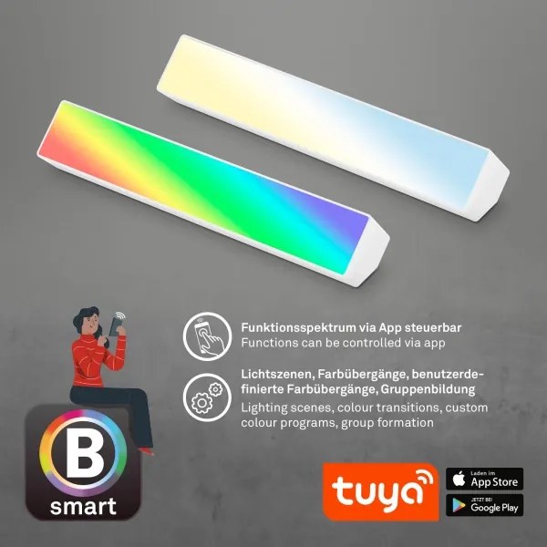Brilo - LED RGBW Lampada da tavolo dimmerabile LED/9W/230V 3000-6500K Wi-Fi Tuya + +TC