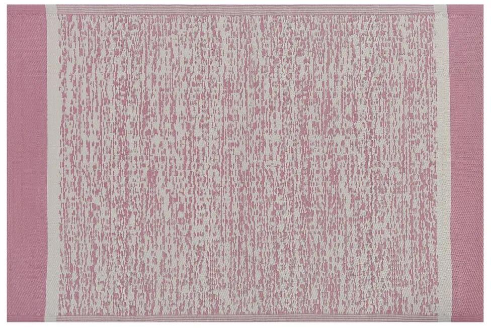 Tappeto da esterno rosa 120 x 180 cm BALLARI Beliani