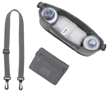 Lionelo - Organizer per passeggino LITTLE CUBE Grigio Pietra