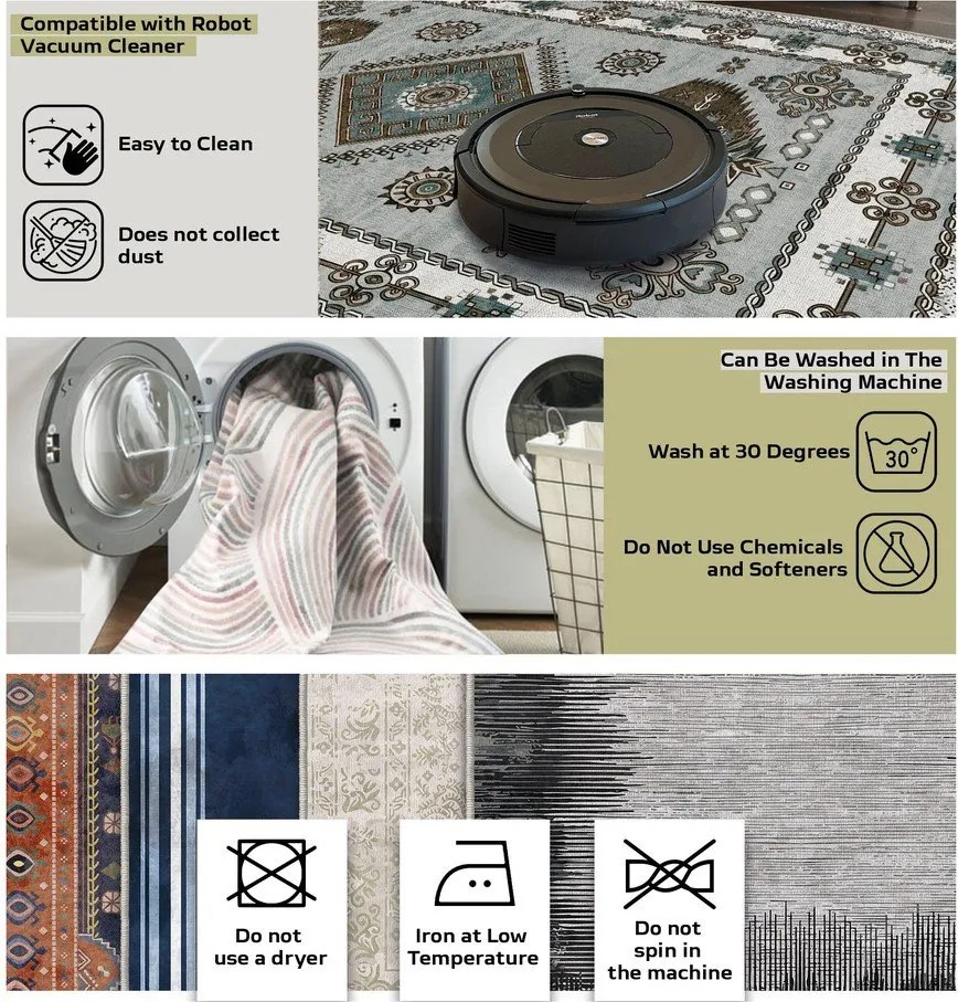 Set di tappetini per il bagno grigio chiaro 2 pz 60x100 cm – Foutastic