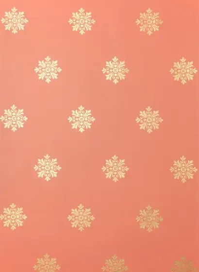 Farrow & Ball Carta da parati Brockhampton Star - Rot/ Gold