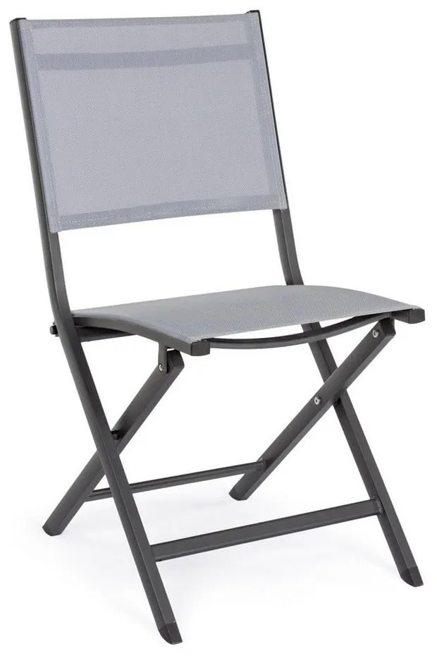 Sedia da esterno grigia in metallo Elin – Bizzotto