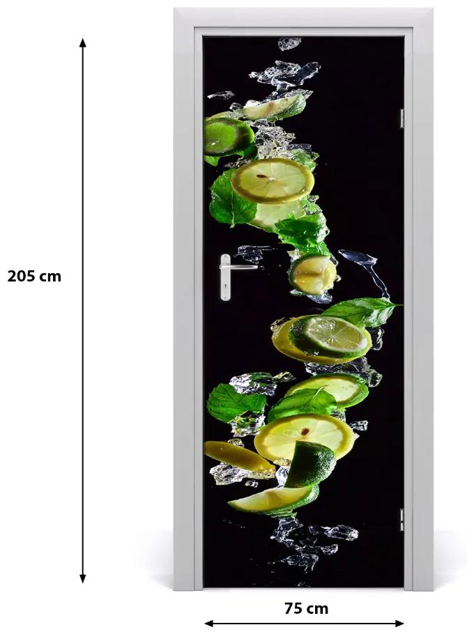 Rivestimento Per Porta Lime e limoni 75x205 cm