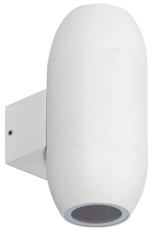 Applique Ovale Bidirezionale IP65 GU10 per esterni, Grande - Bianca Colore del corpo Bianco