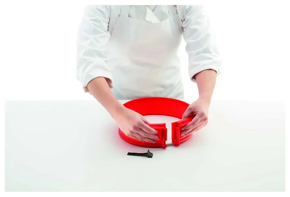 Tortiera Springform in silicone rosso, ⌀ 23 cm - Lékué