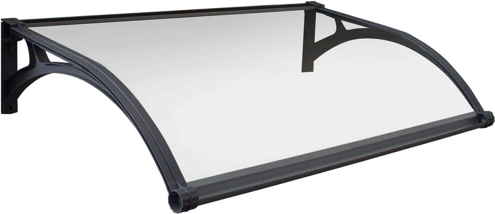 LEDDY - pensilina porta ingresso in policarbonato fotovoltaica con led