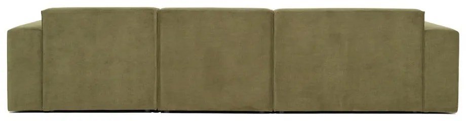 Divano angolare in velluto a coste verde (angolo sinistro) Sting - Scandic