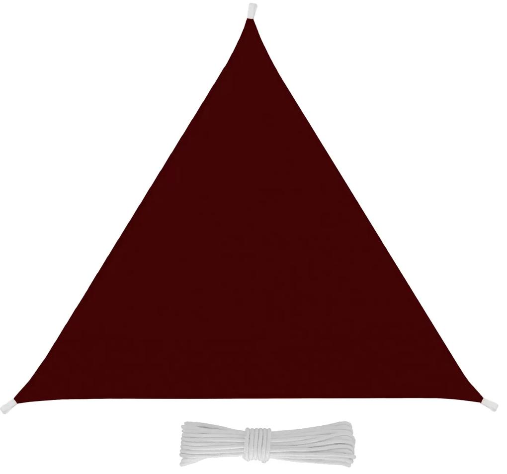 Tenda Parasole Triangolare 6.2 x 6.2 x 6.2 m Amaranto