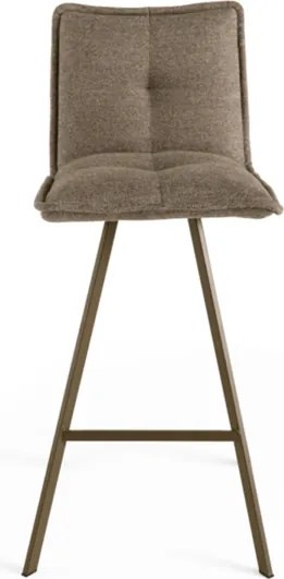 Sgabello cucina tessuto Marrone - bar SILA 2 sgabelli