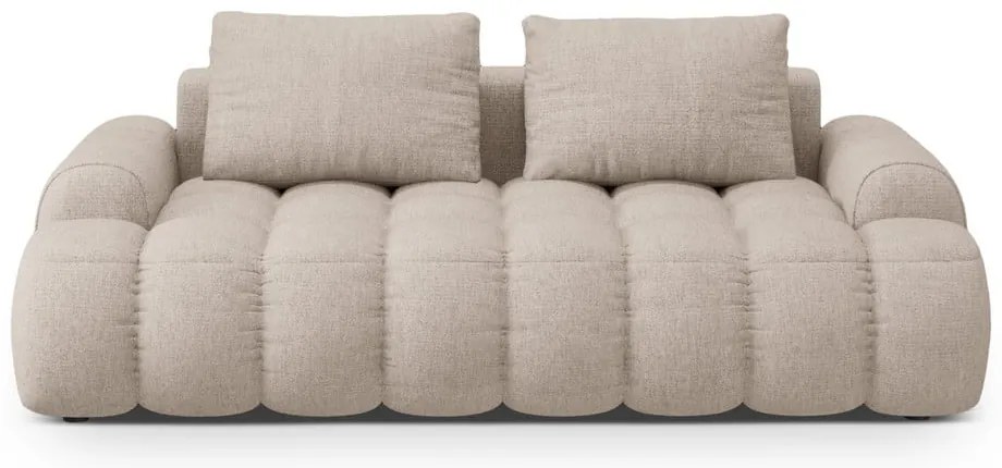 Divano marrone chiaro 200 cm Linz – Cosmopolitan Design