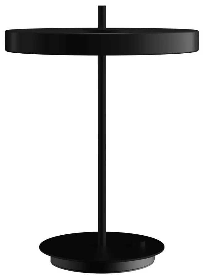 Lampada da tavolo LED nera in metallo con paralume in metallo con intensità regolabile (altezza totale 41,5 cm) Asteria Table – UMAGE