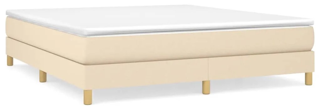 Giroletto a molle crema 180x200 cm in tessuto