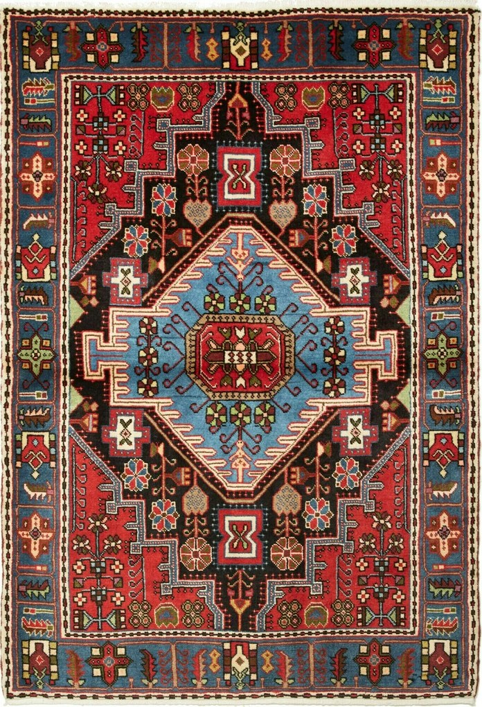 Hamedan Tappeto 110 x 160 (Iran) Annodato A Mano