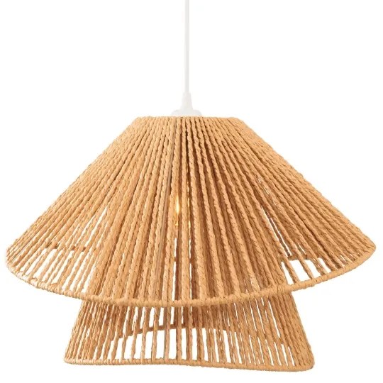 MAXLIGHT P0578 - Lampadario a sospensione con filo AMALFI 1xE27/15W/230V diametro 45 cm beige
