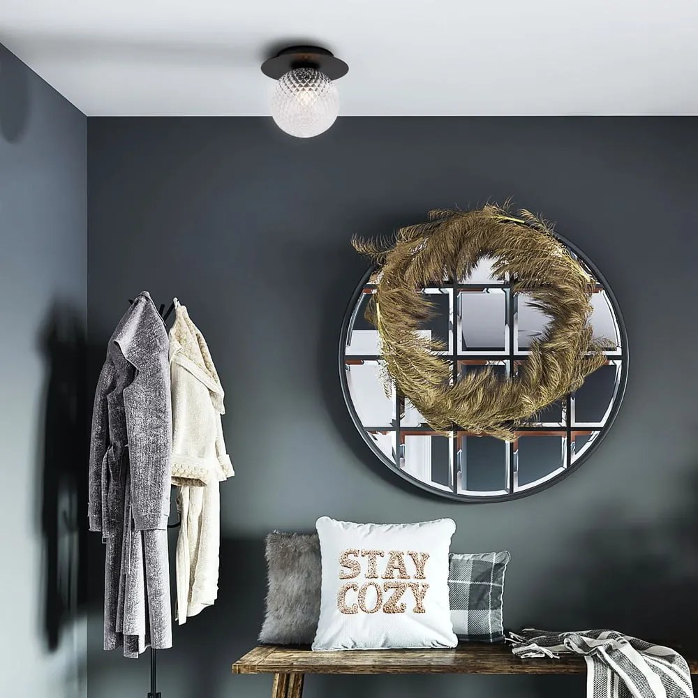 Lampada da soffitto nera , ø 14 cm Musa - SULION