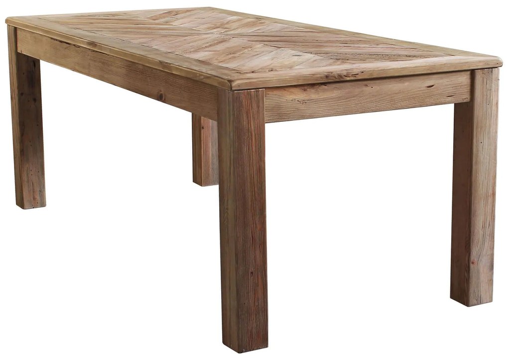 PINUS - tavolo da pranzo in pino riciclato