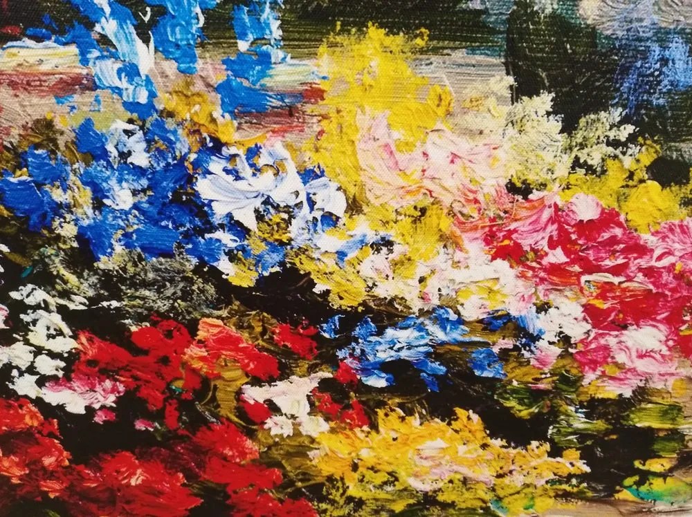Stampa su tela – Pittura a olio di paesaggio