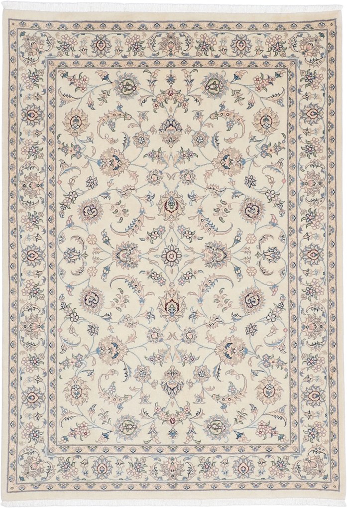 Nain Tappeto 140x200 (Iran) Annodato A Mano