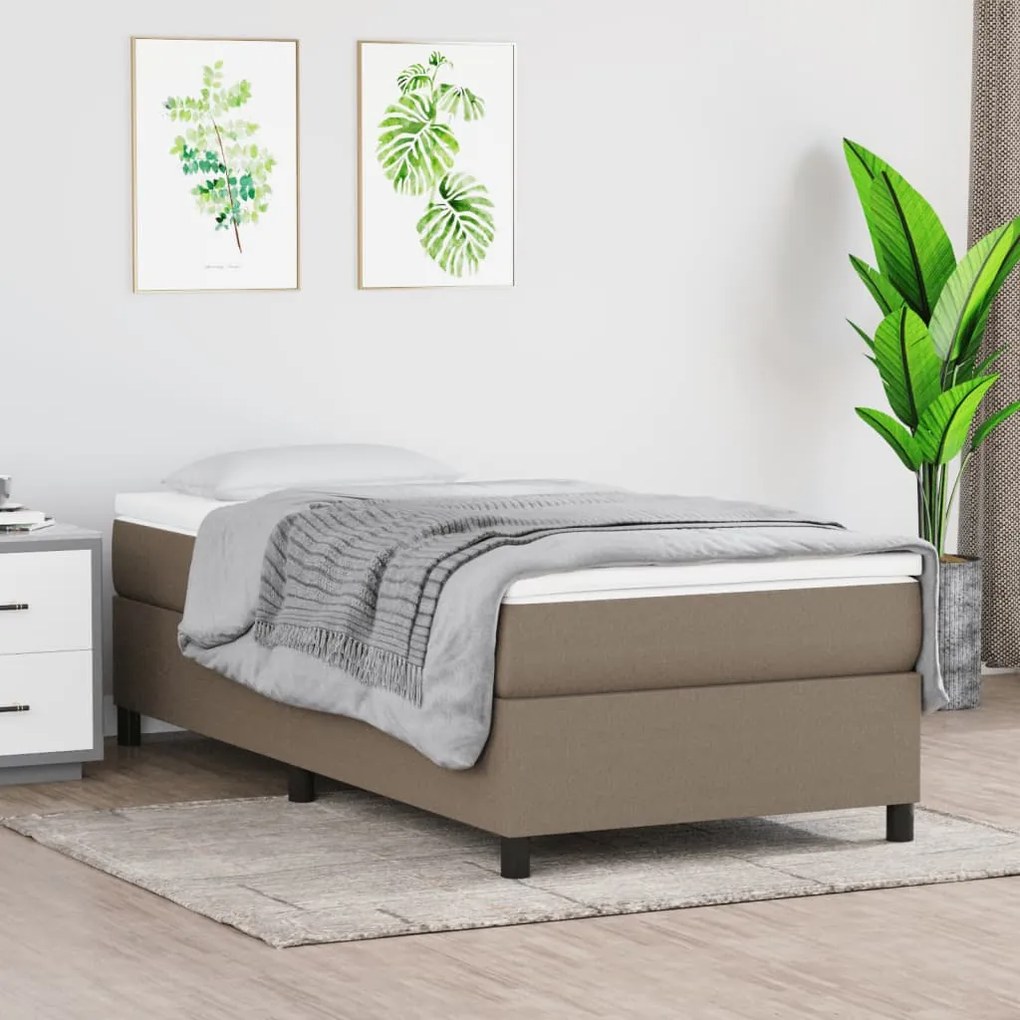 Giroletto A Molle Con Materasso Tortora 90x200 Cm İntessuto /