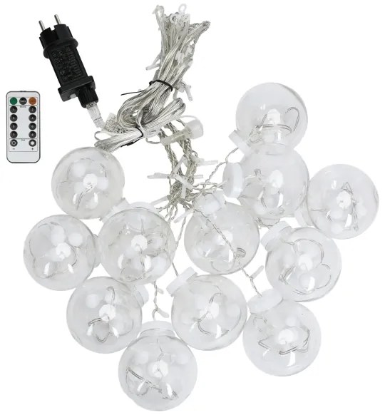 Aigostar - Catena LED natalizia per esterni 120xLED/6W/230V/8 funzioni 3x0,6m IP44 bianco freddo+telecomando