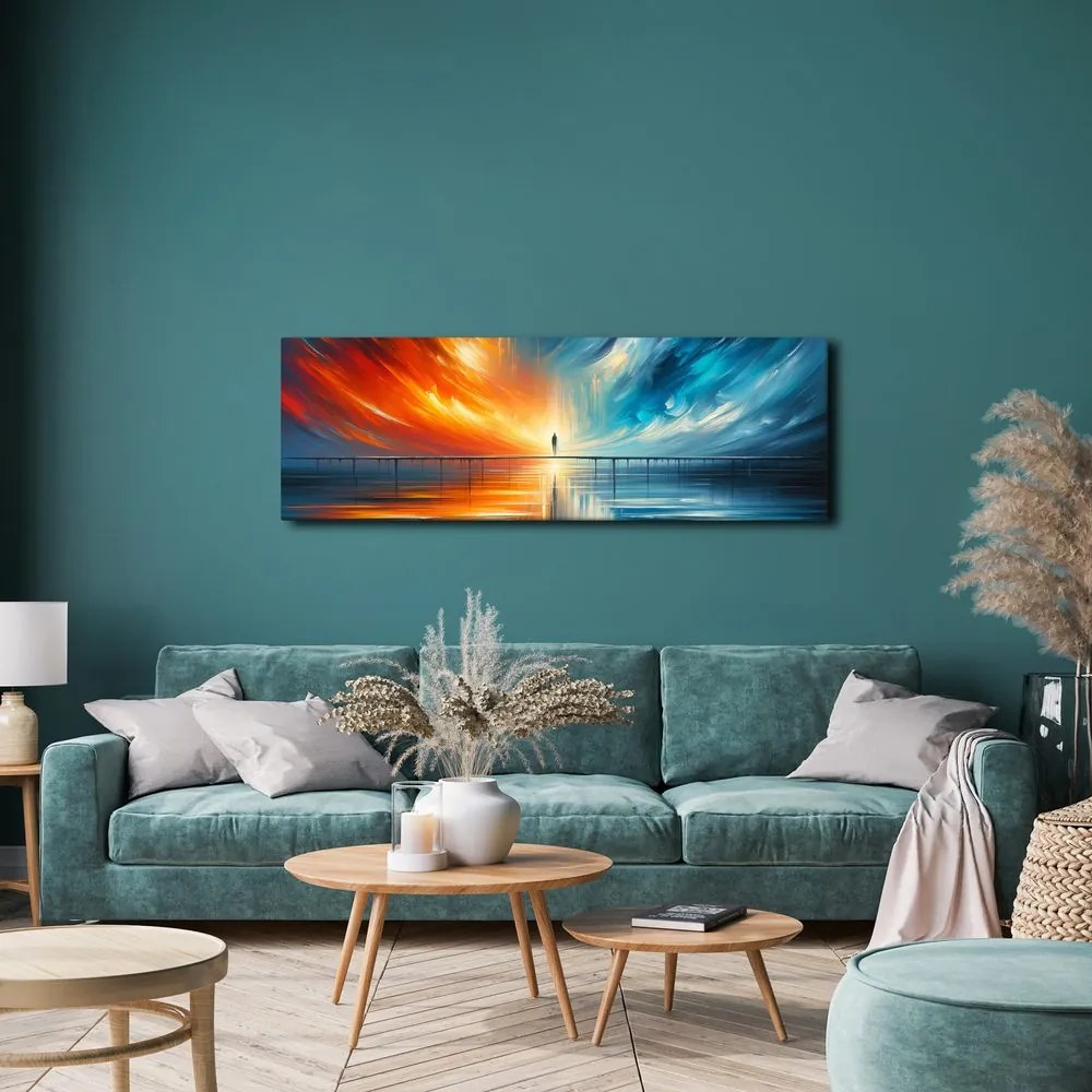Quadro su tela – Ponte di luce tra due mondi