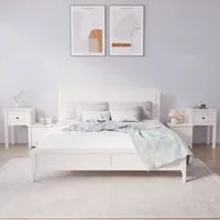 Comodini 2 pz Bianchi 79,5x38x65,5 cm in Legno Massello di Pino cod 9583