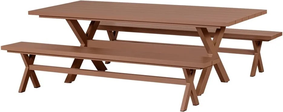 Tavolo da pranzo da giardino in alluminio 100x220 cm Delta - Exotan