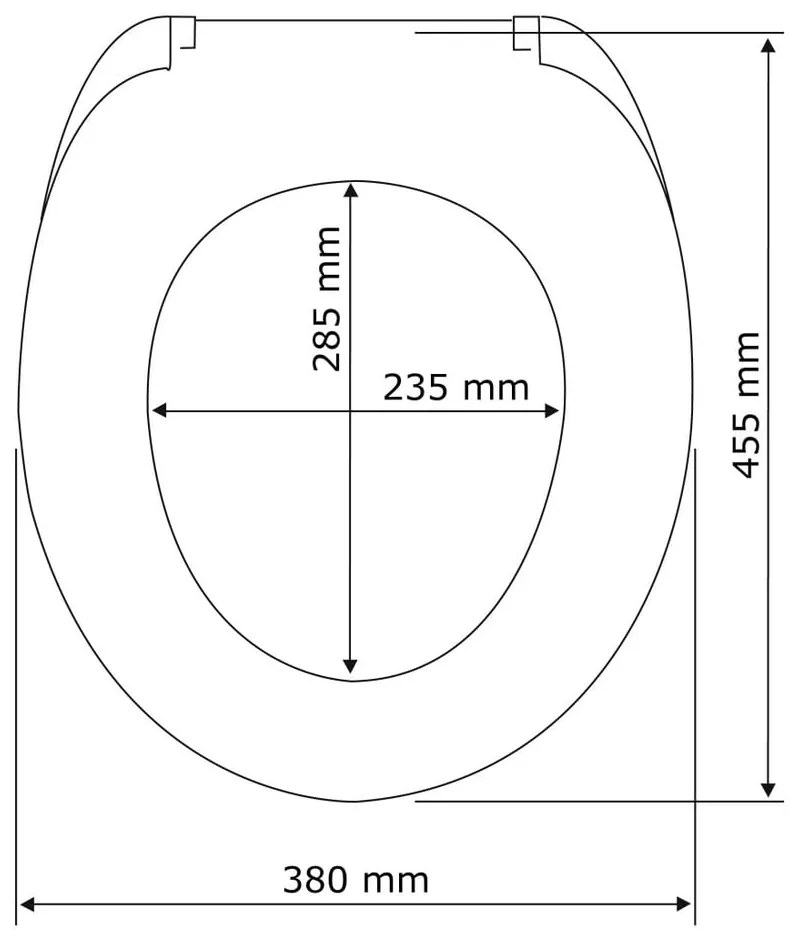 Sedile per wc con chiusura facilitata , 45 x 37,5 cm Astera - Wenko