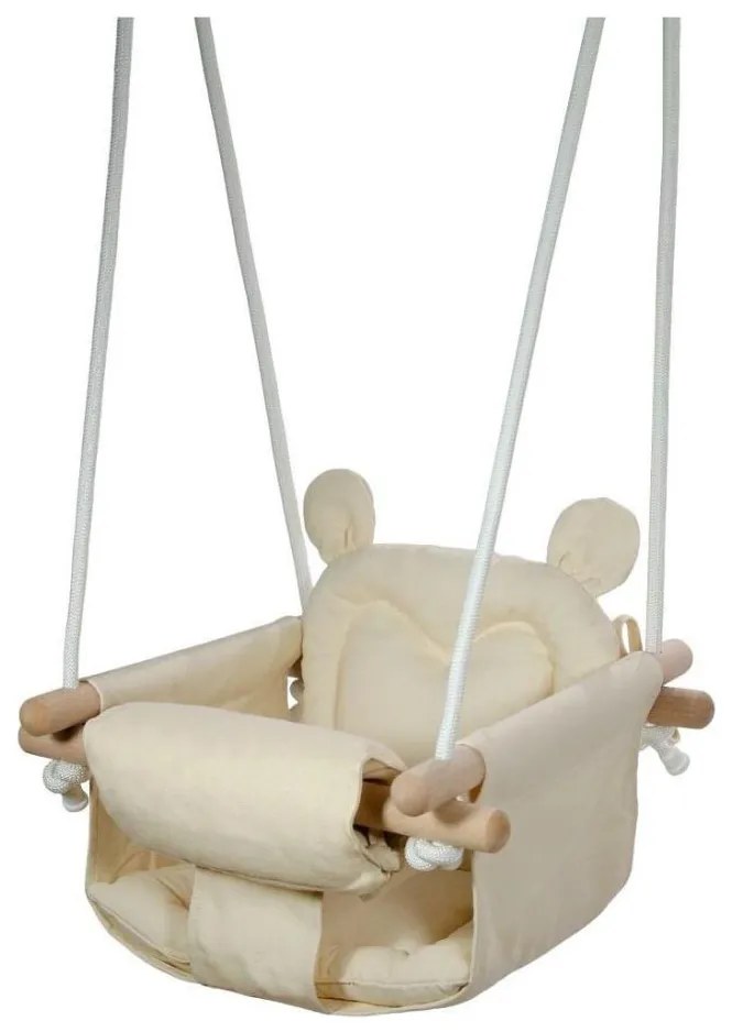 2Kids Toys - Altalena tessile per bambini color crema/faggio
