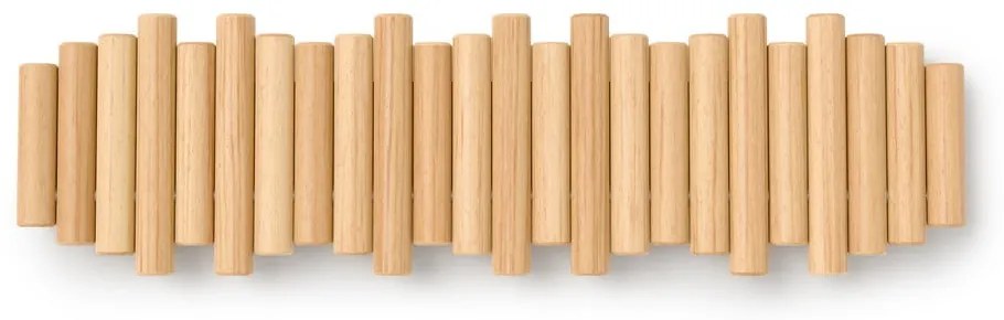 Attaccapanni da parete di colore naturale in pino massiccio 61 cm Picket – Umbra