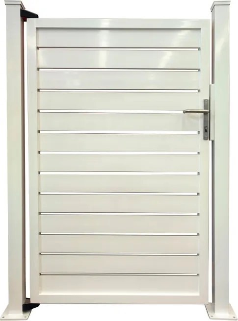 Cancello / portello VERDELOOK MIAMI in alluminio bianco H 160 x L 100 cm