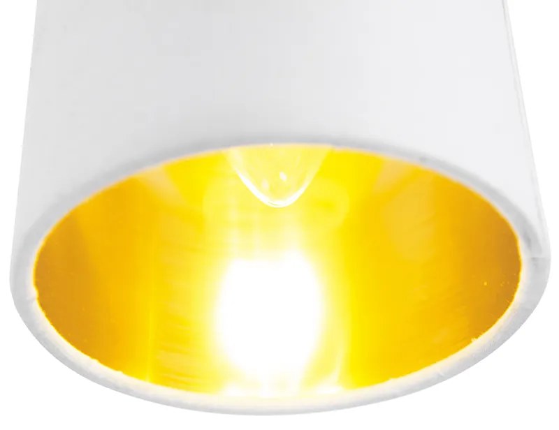 Plafoniera moderna bianca 3 luci - Lofty