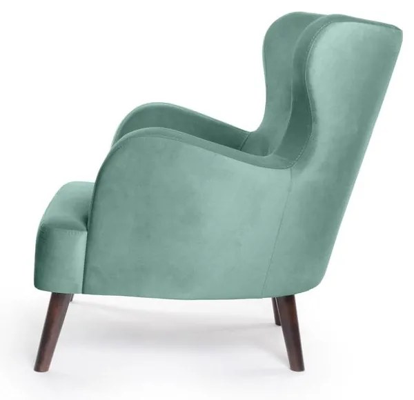 Poltrona in velluto color menta Noemye - Bonami Essentials