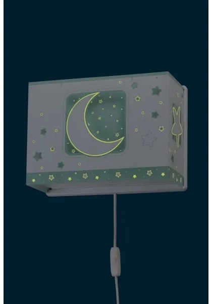 Dalber D-63238H - Applique per bambini MOONLIGHT 1xE27/60W/230V