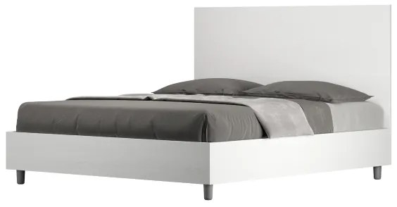 Letto matrimoniale contenitore 160x190 bianco frassino New Egos