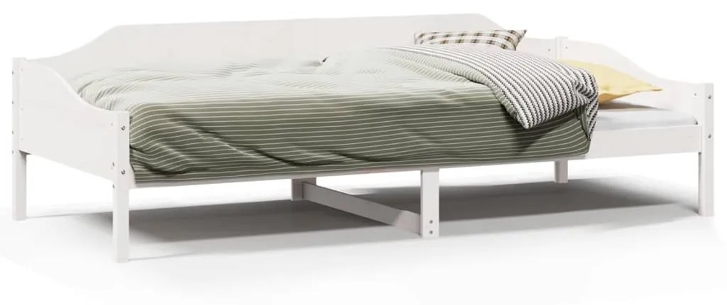 Letto senza materasso bianco 90x200 cm legno massello di pino