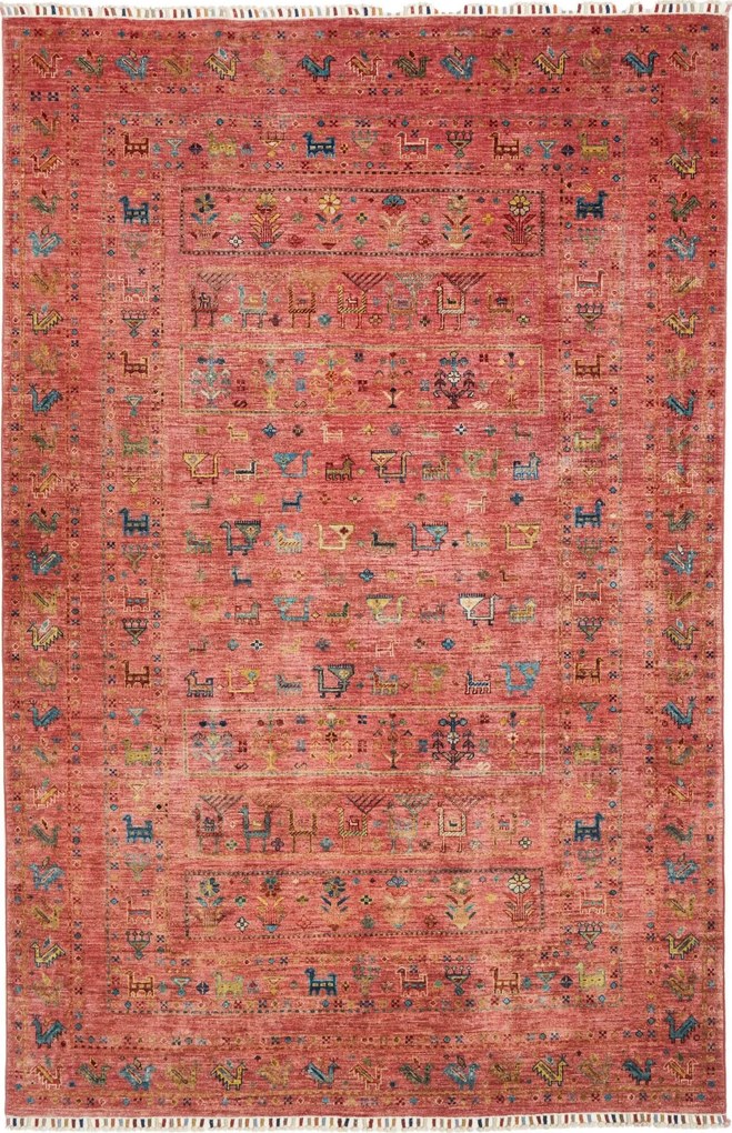 Samarkand Tappeto orientale 160 x 250 Viola (Pakistan) Annodato A Mano
