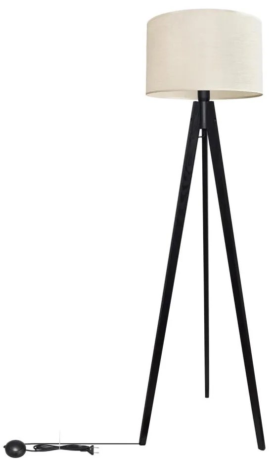 Lampada con piedistallo ALBA 1xE27/15W/230V color crema/pino