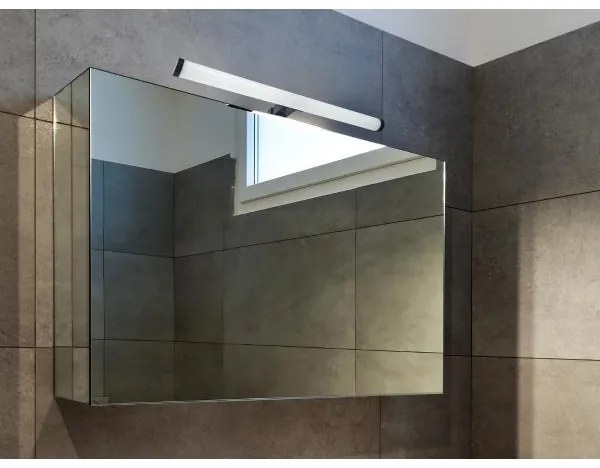 Illuminazione LED per specchio da bagno, 10 W, 230 V, 45 cm, IP44, nero