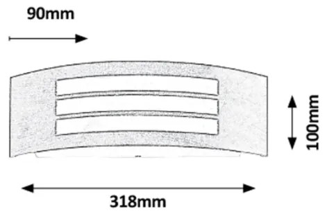 Rabalux 8511 - Applique da esterno ROMA 1xE27/14W/230V