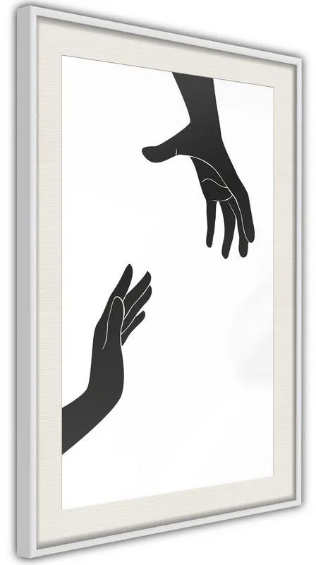 Poster  Language of Gestures II  Cornice Quadri Cornice nera con pass-partout, Larghezza x Altezza Home decor 40x60